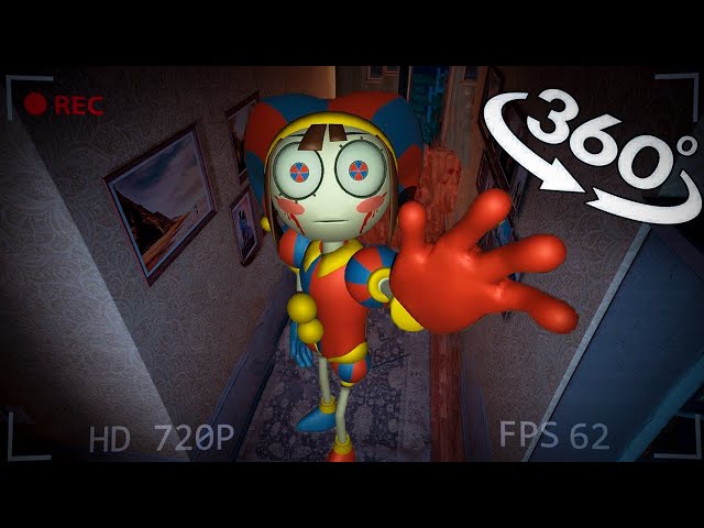 HIDDEN CAMERA! Pomni in Scary room! 360° VR