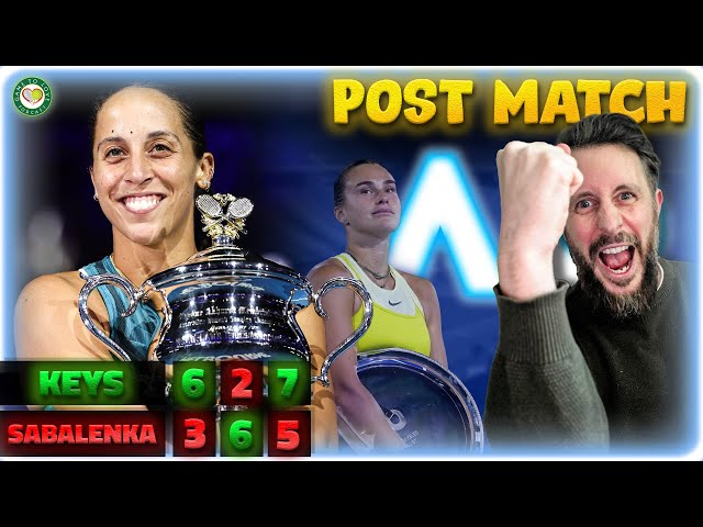 Keys WINS Australian Open 2025 🏆 | Final Post Match Reaction