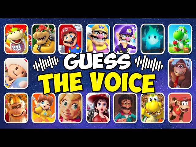 Guess the Mario Characters by Their Voice - Fun Challenge!😂🍄| Kitty Quiz