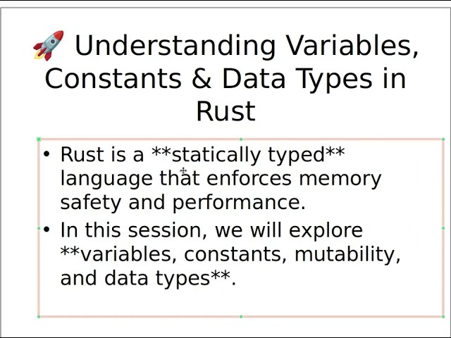 Learn Rust Programming - Complete Course 🦀 | Rust Variables & Constants | Beginners Guide to Rust 🦀