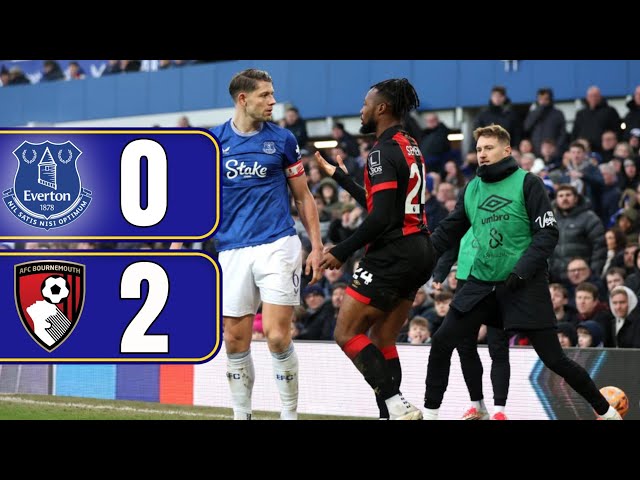 Everton 0-2 Bournemouth | FA Cup | Gwladys Street Reaction