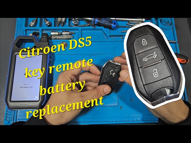 Citroen DS5 key remote battery replacement