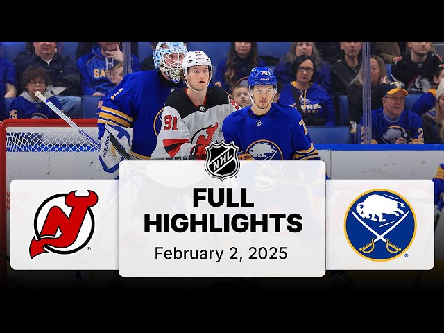 NHL Highlights | Devils vs. Sabres | February 02, 2025