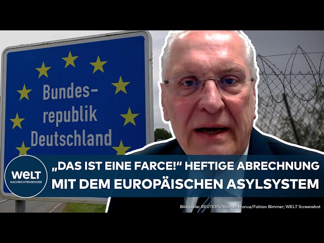 MIGRATION: Broken asylum system! Bavaria's Minister of the Interior Joachim Herrmann speaks plainly