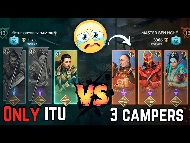 CAMPER Bullied me😓|| Will itu be able to take revenge?😤 itu vs campers Team || Shadow Fight 4 Arena