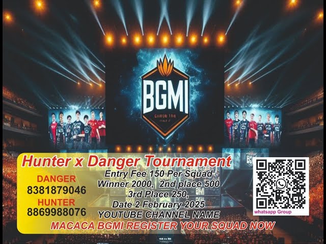 BGMI PAID TOURNAMENT STARTS SOON BOOK YOUR SLOT NOW 2 FEBRUARY 2025