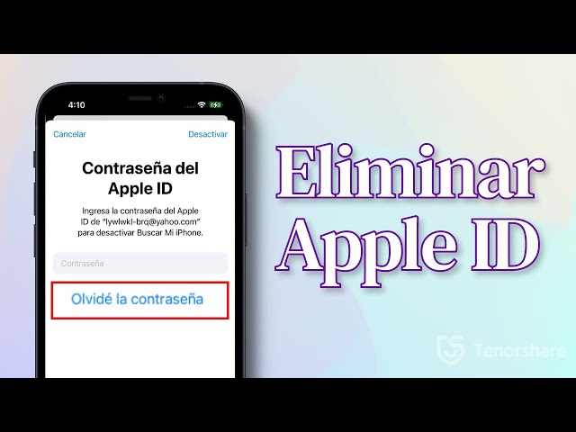 Cómo Eliminar Apple ID sin Contraseña 2024 Quitar Apple ID y iCloud de iPhone/iPad