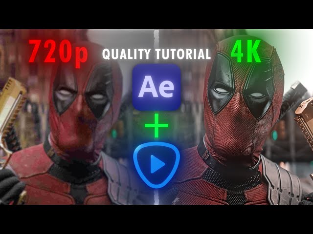 4K Quality Tutorial After Effects + Topaz best settings (Free CC'S)