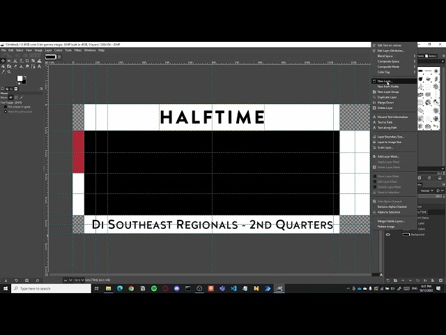 Creating a Scoreboard: Part I - GIMP