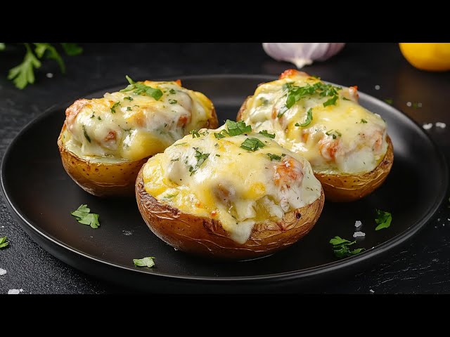 Cheesy Stuffed Potatoes So GOOD You'll Want to Make Them EVERY DAY!