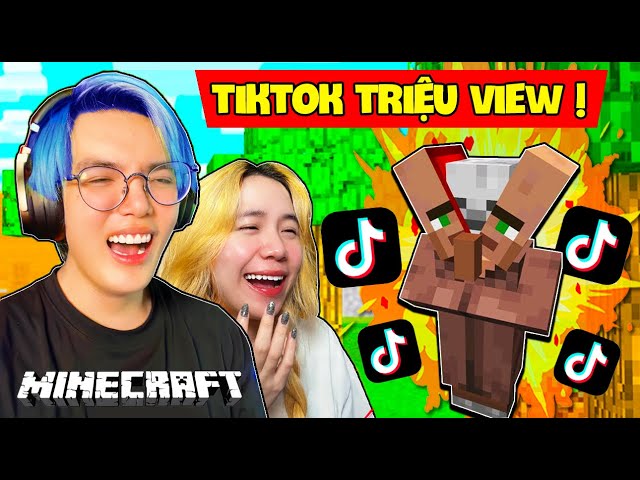 TIKTOK MINECRAFT CẮT MŨI DÂN LÀNG ! PHONG CẬN REACTION VIDEO TRIỆU VIEW