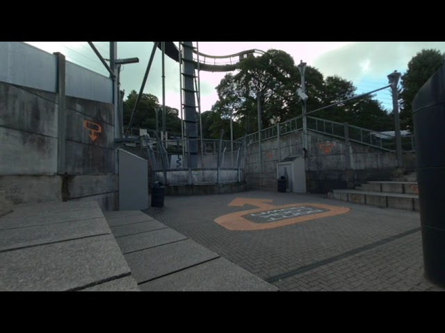 Oblivion at Alton Towers VR180 3D Rollercoaster Off-Ride