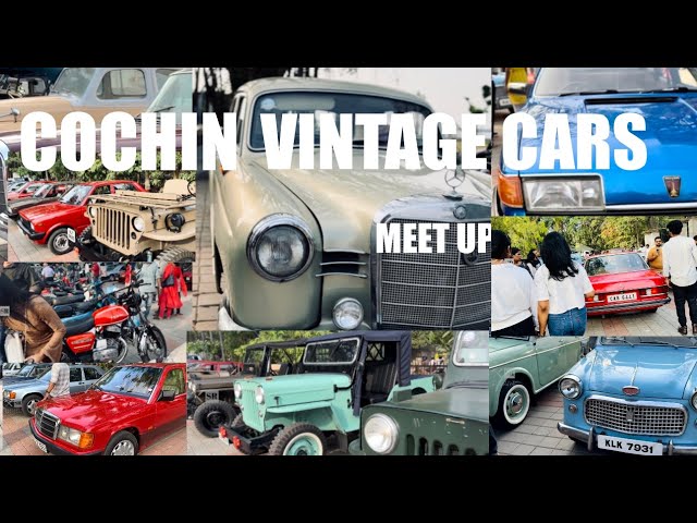 Vintage Cars Meet Up - Cochin | Vintage 2 wheeler Collection | Vintage  Mercedes Benz Collection |