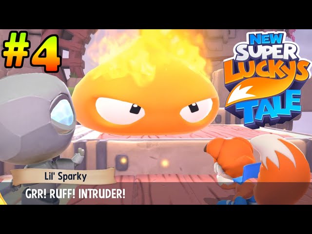 New Super Lucky's Tale Sky Castle Go Fetch 100% Walkthrough All Secrets (Ep.4)