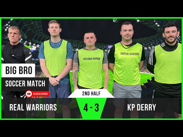 2nd Half | Real Warriors 4 - 3 Kinning Park Derry | Big Bro Soccer | 5-a-side Match | Glasgow