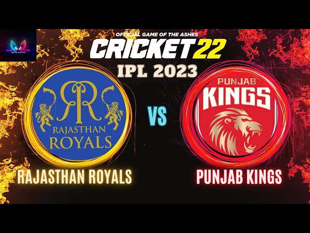 IPL 2023: Clash of Titans - Rajasthan Royals vs Punjab Kings | Cricket 22 Gameplay