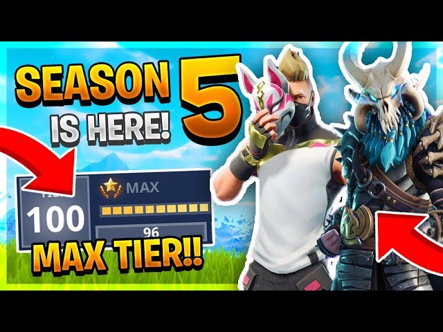 BUYING TIER 100 SEASON 5 BATTLE PASS + BATTLE PASS GIVEAWAY!! (Fortnite Battle Royale)