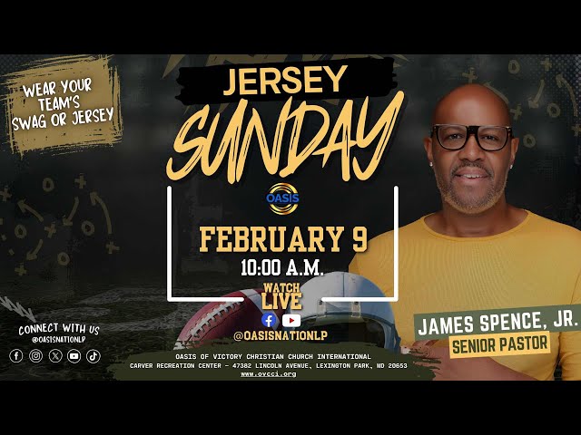 Jersey Sunday @ OVCCI// Pastor James Spence Jr// OVCCI