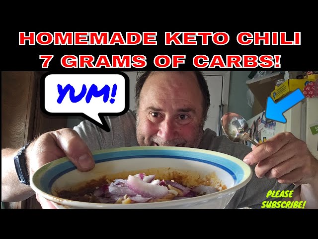 Satisfying Homemade Keto Chili With Only 7 Grams Of Carbs! #cookingwithdavidgardner #keto #fyp #sub