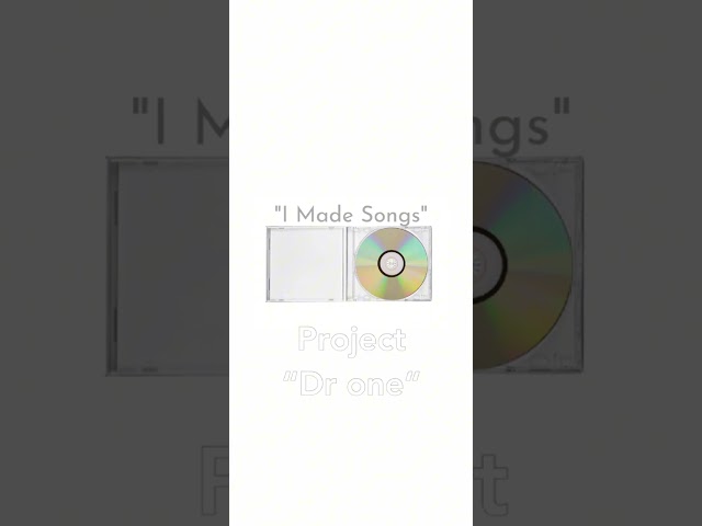 Freshlight “I Made Songs“ (project dr one)Musique tape