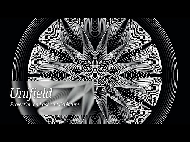 Unifield | Projection on Lasercut Sculpture