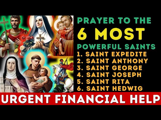 🔴 6 POWERFUL SAINTS WHO GRANT URGENT MIRACLES! Saint Expedite, Saint Anthony, Saint George & More! 🙏