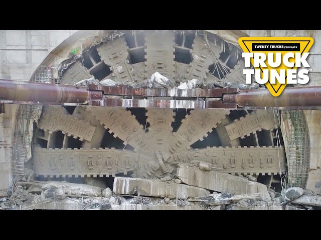 Tunnel Boring Machine for Children | Truck Tunes for Kids | Twenty Trucks Channel | Big Bertha