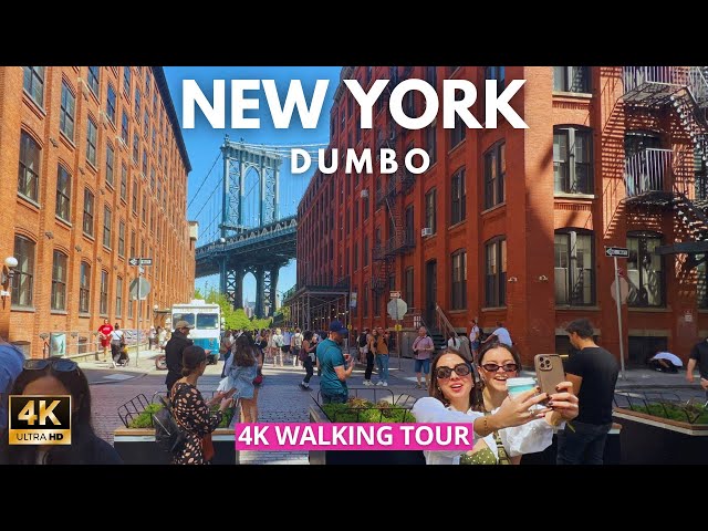 [4K] 🇺🇸🗽New York Walking Tour | DUMBO & Brooklyn Bridge Park NYC