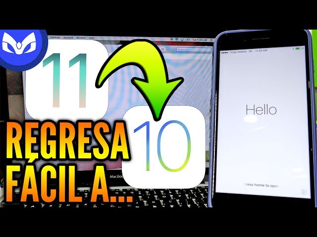 COMO BAJAR iOS 10 desde iOS 11 (Aplica bajar CUALQUIER iOS)