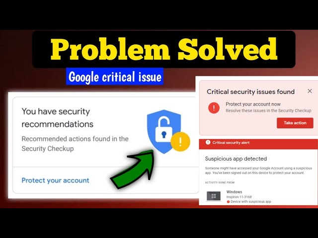 How To Fix Critical Security Alert On Google Account | Suspicious Activity In Your Account Problem