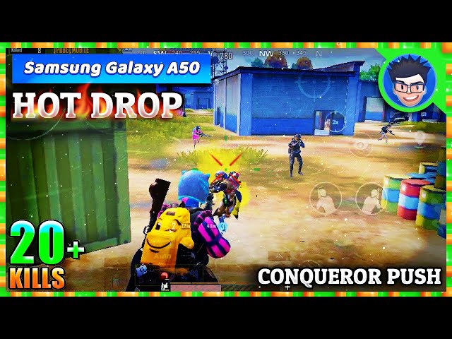 Samsung Galaxy A50 Pubg Mobile 60FPS - Conqueror Push Gaming Test | Best Sensitivity Settings