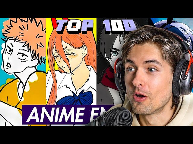 TOP 100 Most Popular Anime Ending Songs of all time (REACTION)