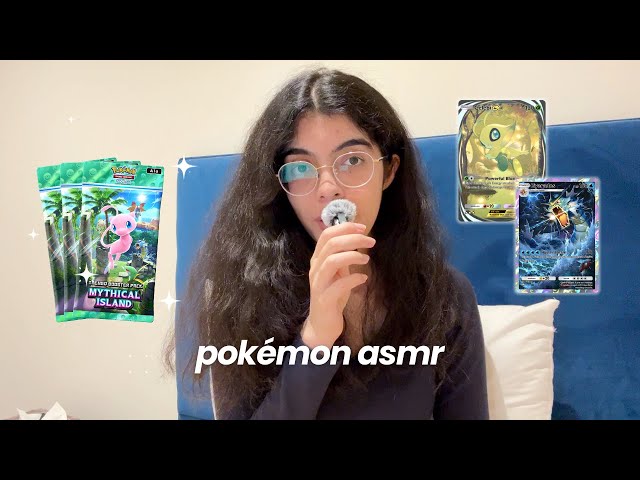 ASMR Lofi Whisper Ramble 😴 Opening 30+ Pokémon TCGP Mythical Island Packs