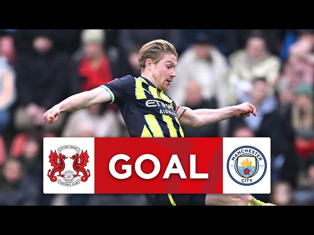 GOAL | Kevin De Bruyne | Leyton Orient 1-2 Man City | Fourth Round | Emirates FA Cup 24-25