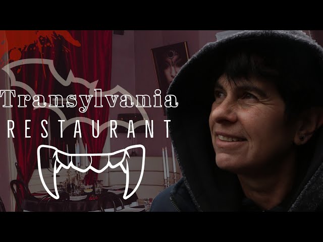 Took my MOM to Dracula's Restaurant in Transylvania!