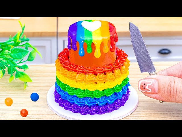 Amazing Kitkat Rainbow Cake Decorating ideas🌈 Beautiful Mini Rainbow Pop It Cake Decorating Ideas