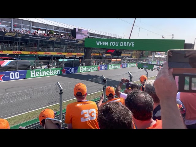 GP Zandvoort 2021 start and phone going airborne