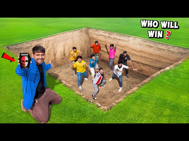 गड्ढे से बाहर निकलो चैलेंज - Loser Will Eat Jolo Chips...🥵 | Deep Hole Challenge