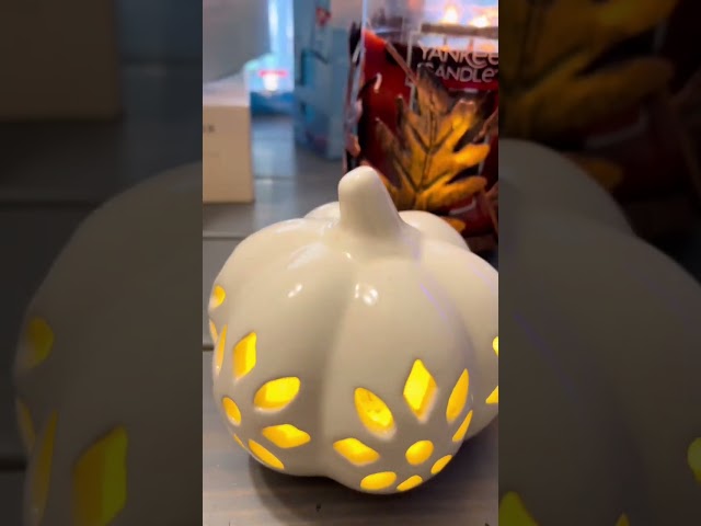 Cute little pumpkin light. #pumpkin #lighting