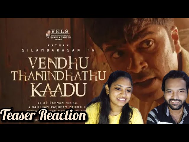 Vendhu Thanindhathu Kaadu Teaser Reaction |  Simbu TR | GVM | @A. R. Rahman | Tamil Couple Reaction