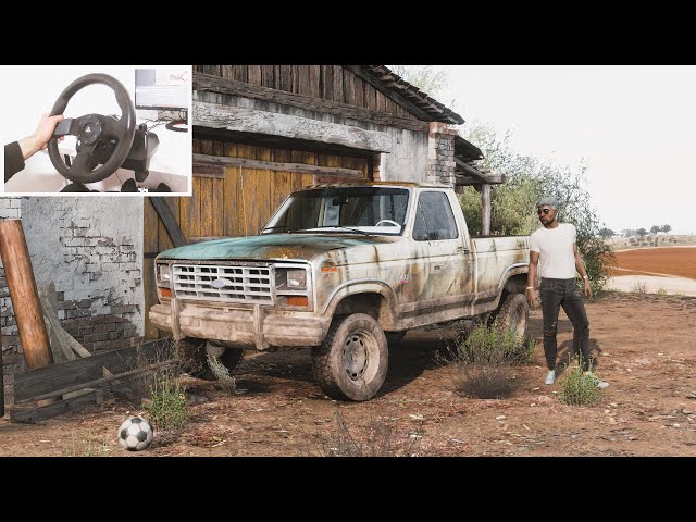 Rebuilding Ford F-150 1986 Forza Horizon 5 ( steering wheel gameplay )