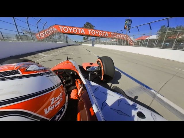 360 video: Zach Veach talks about racing the Long Beach Grand Prix