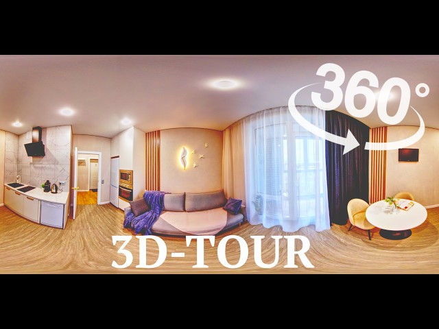 🔑 Apartment Virtual Reality Experience [Video 360] Turning on / off the lights #vr #realestate #360