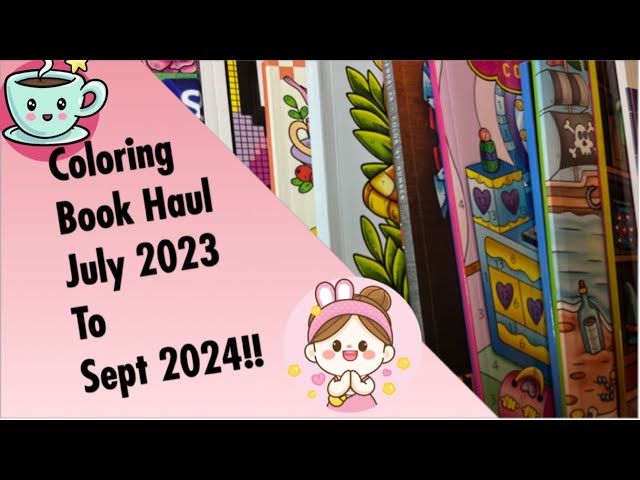 Epic Coloring Book Haul | July 2023 to September 2024 | Erika’s World of Colors