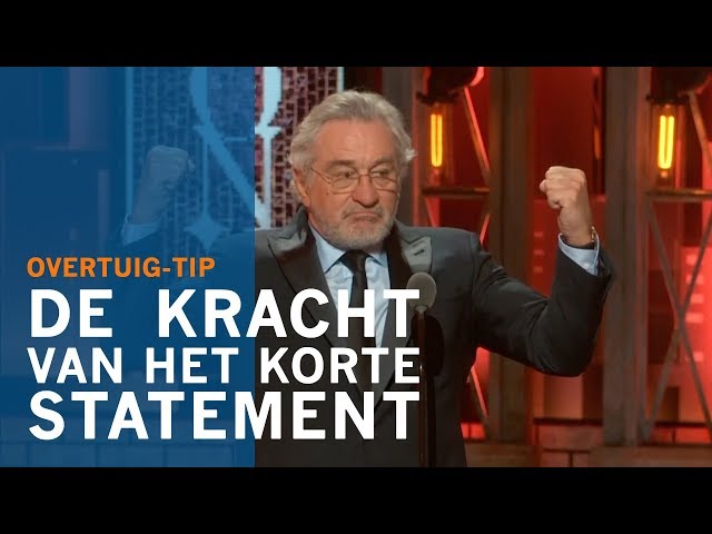 De kracht van het korte statement | OVERTUIG-TIP