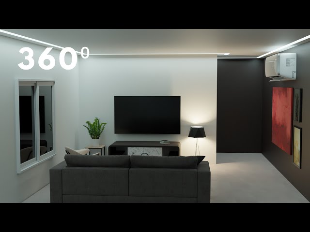 Modern Room Interior Design 360⁰ | Blender