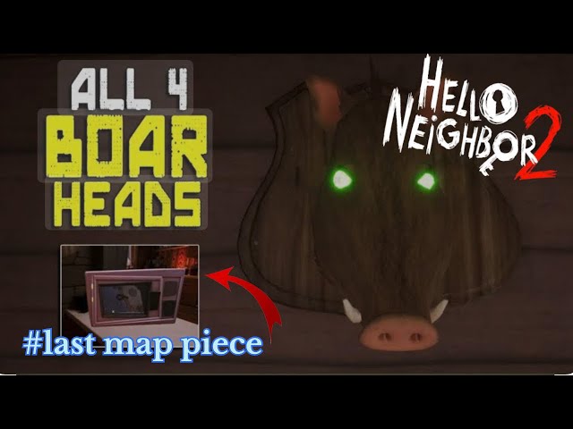 Microwave and boar head puzzle 🧩 #helloneighbor #helloneighbor2 #walkthroughgameplay