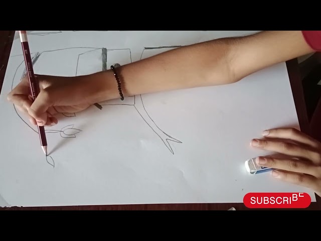 how to draw a home easy | Beautiful home drawing by a little girl | pencil drawing | pencil art easy