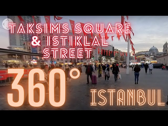 🌐 360 ISTANBUL 🇹🇷: Taksim Square & Istiklal Street Magic Sunset Walking Tour