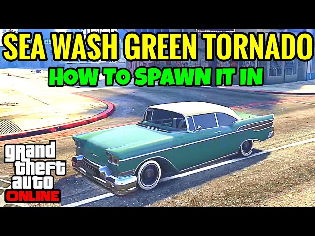 RARE Sea Wash Green Tornado - GTA Online